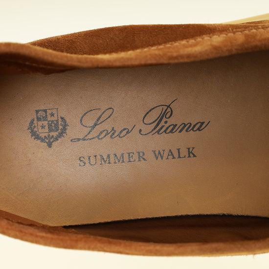 Loro Piana Clove Summer Charm Walk Loafer 37.5