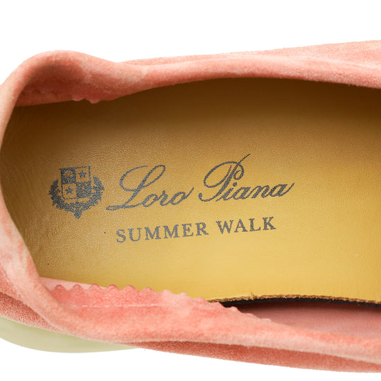 Loro Piana Flowering Cherry Special Edition Summer Walk Charms Loafers 37.5