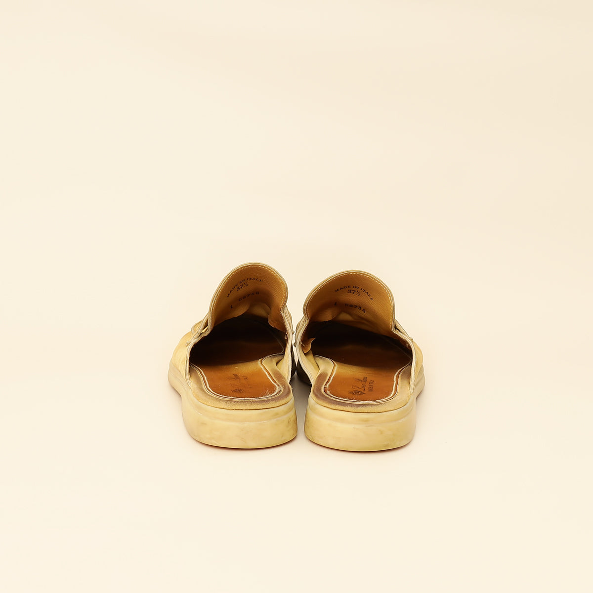 Loro Piana Beige Babouche Charms Walk Loafer 37.5-Loro Piana-THE CLOSET