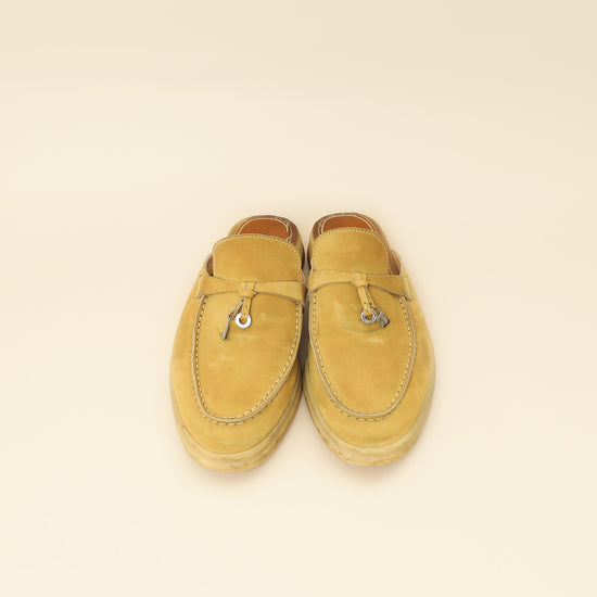 Loro Piana Beige Babouche Charms Walk Loafer 37.5-Loro Piana-THE CLOSET