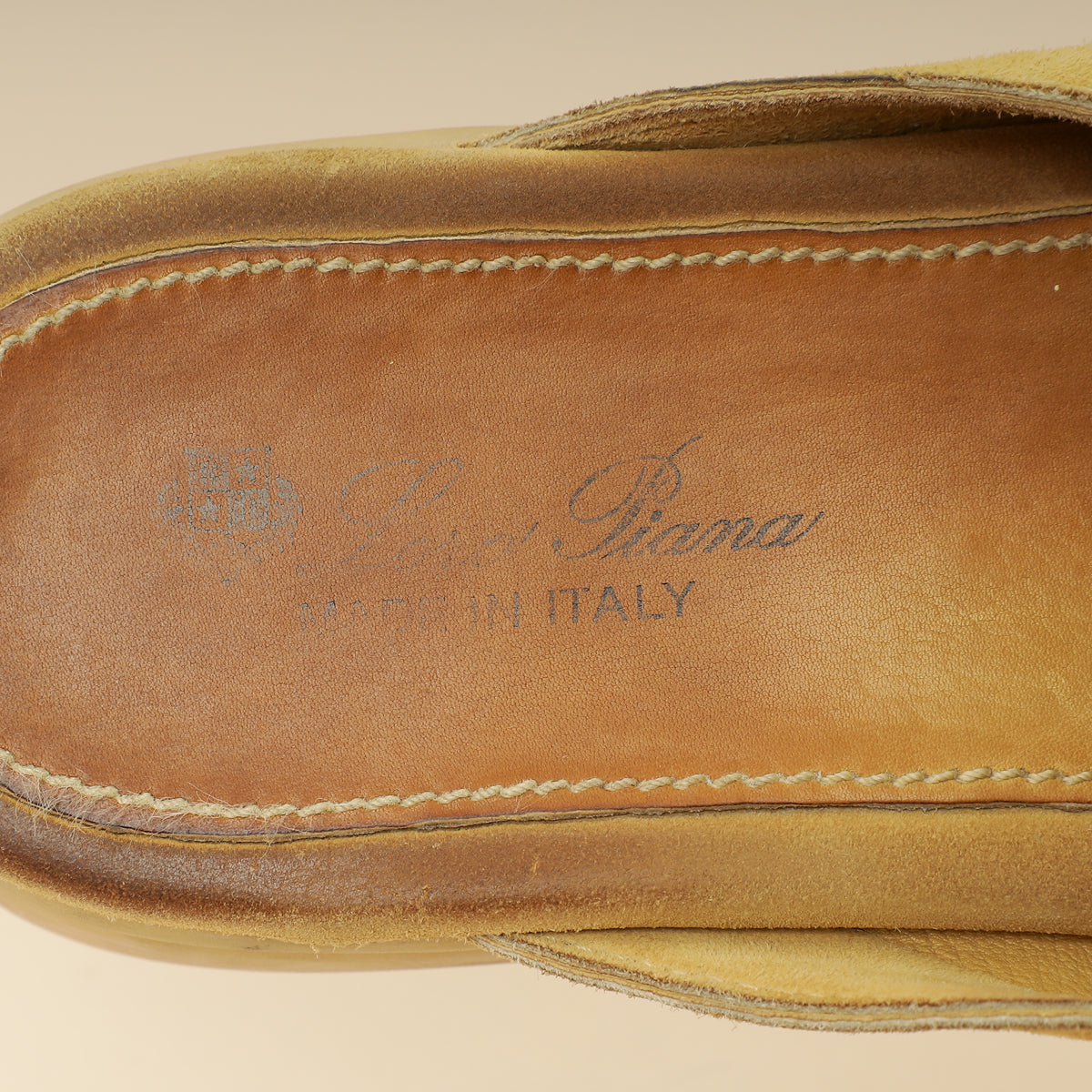 Loro Piana Beige Babouche Charms Walk Loafer 37.5-Loro Piana-THE CLOSET