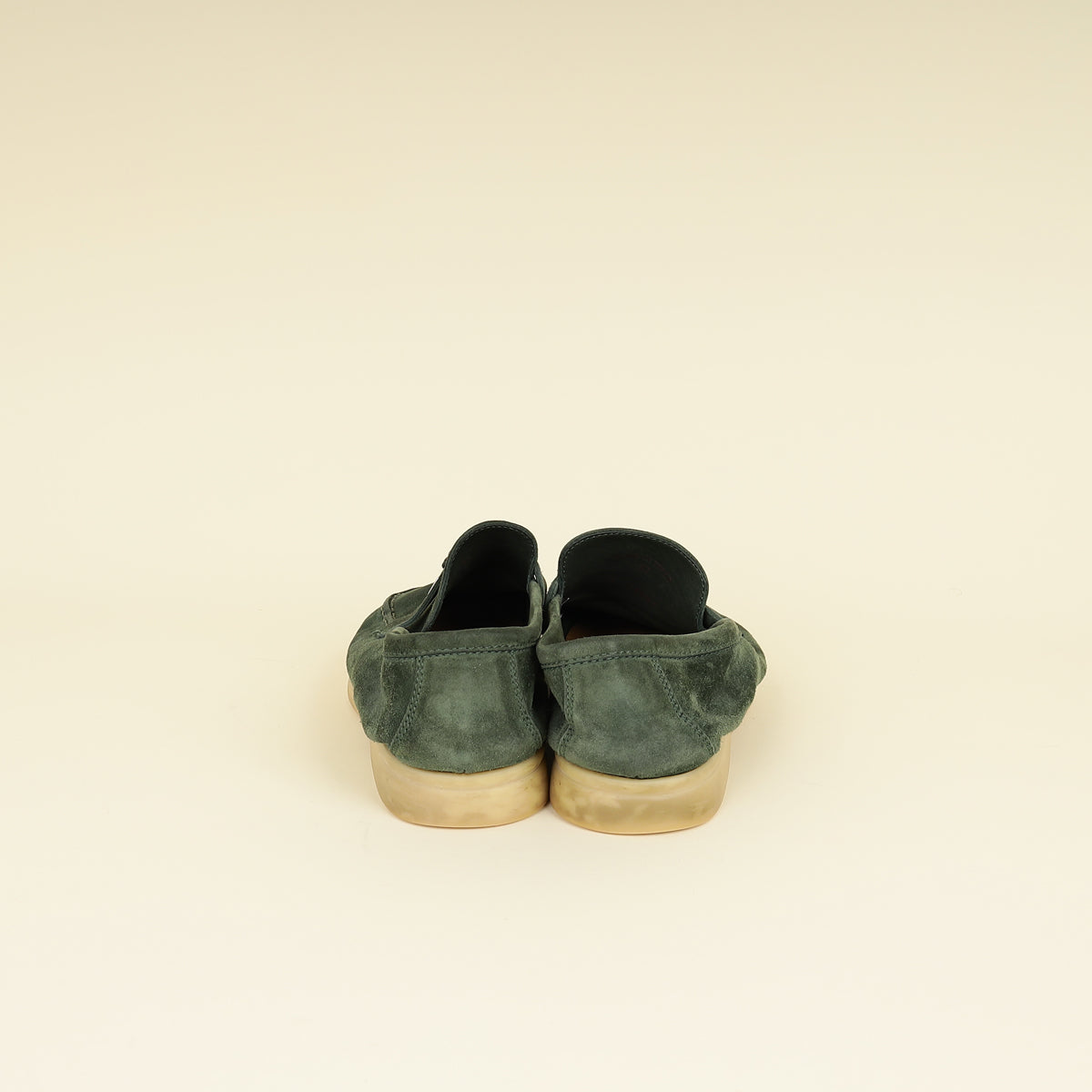 Loro Piana Green Glass Summer Charms Walk Loafers 37-Loro Piana-THE CLOSET