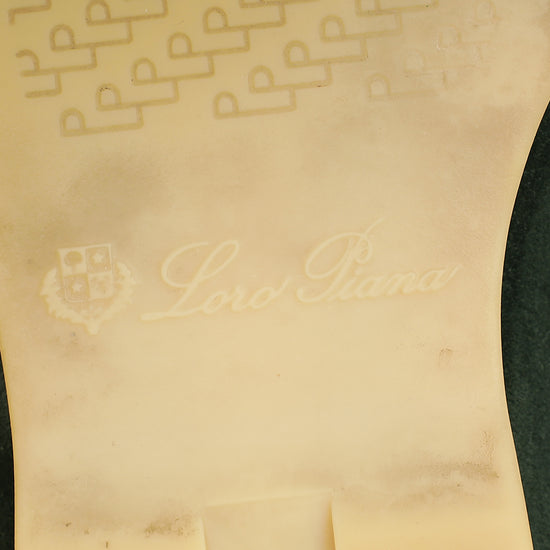 Loro Piana Green Glass Summer Charms Walk Loafers 37-Loro Piana-THE CLOSET