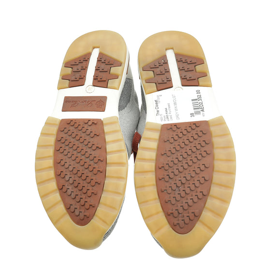 Load image into Gallery viewer, Loro Piana Grey Mix Virgin Wool 360 LP Flexy Walk Sneaker 38
