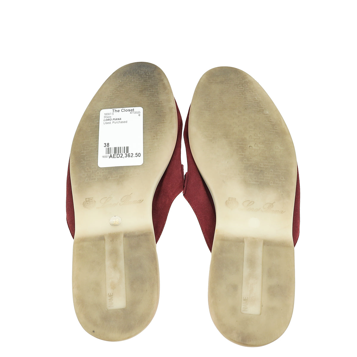 Loro Piana Aguaje Charms Walk Babouche Loafer 38