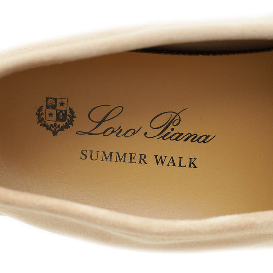 Loro Piana Pink Sand Summer Charm Walk Loafer 38