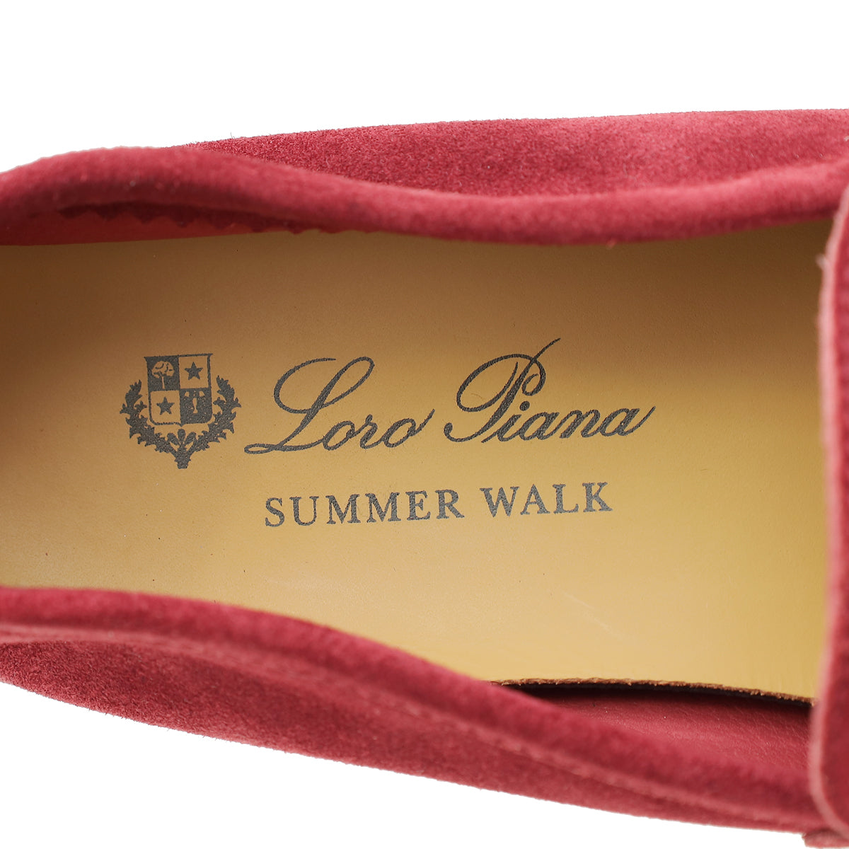 Loro Piana Bright Amaranth Special Edition Summer Walk Charms Loafers 38