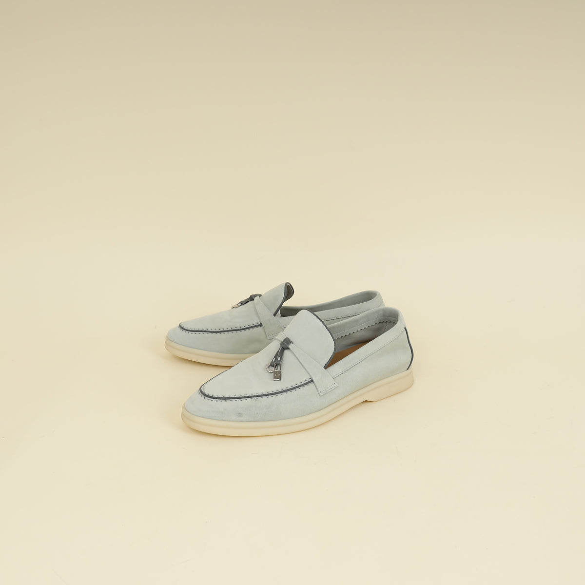 Loro Piana Eucalyptus Summer Charms Walk Loafers 36-Loro Piana-THE CLOSET