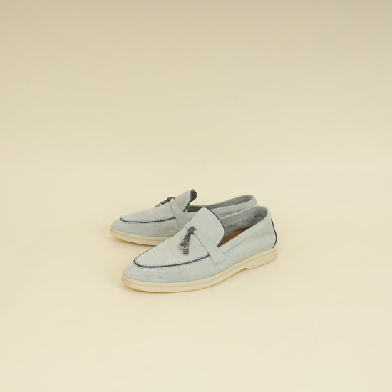 Loro Piana Eucalyptus Summer Charms Walk Loafers 36-Loro Piana-THE CLOSET