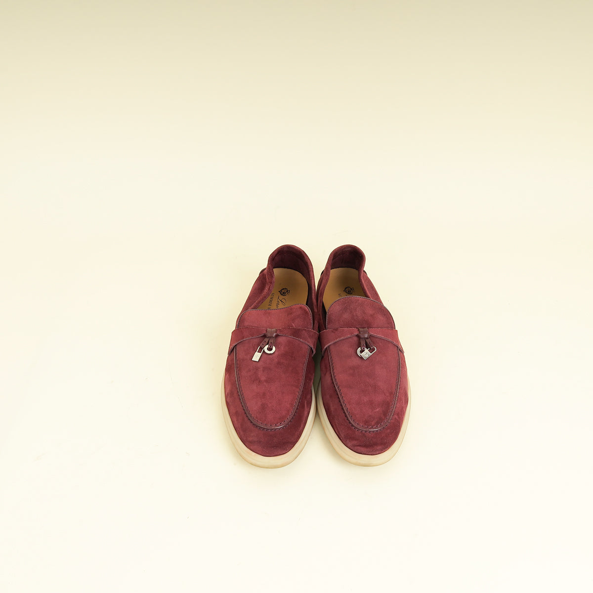 Loro Piana Wild Plum Summer Charms Walk Loafers 39.5