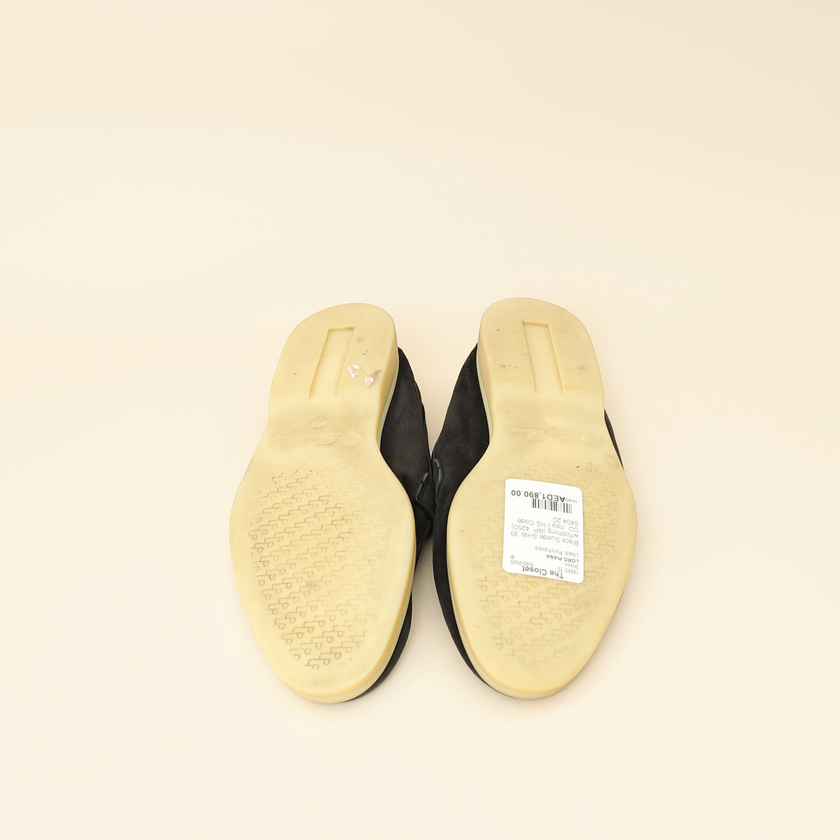 Loro Piana Black Summer Charms Walk Loafers 39-Loro Piana-THE CLOSET