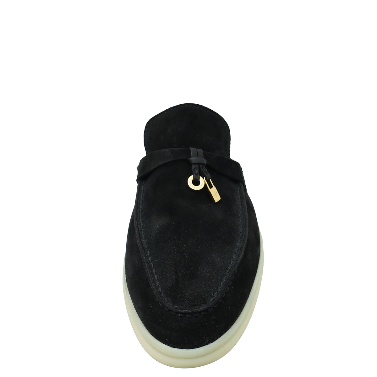 Loro Piana Black Babouche Charms Walk Mocassin Slipper 39-Loro Piana-THE CLOSET