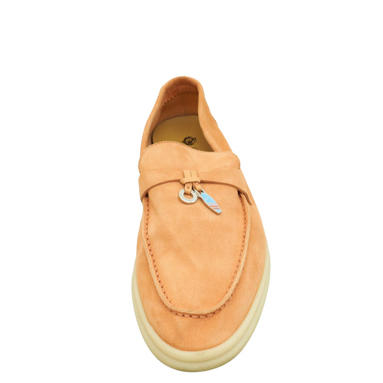 Loro Piana Himalayan Salt Summer Charms Walk Mocassin 39