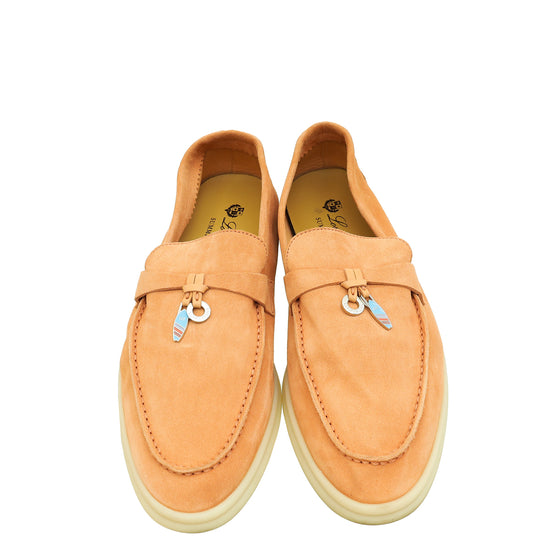 Loro Piana Himalayan Salt Summer Charms Walk Mocassin 39