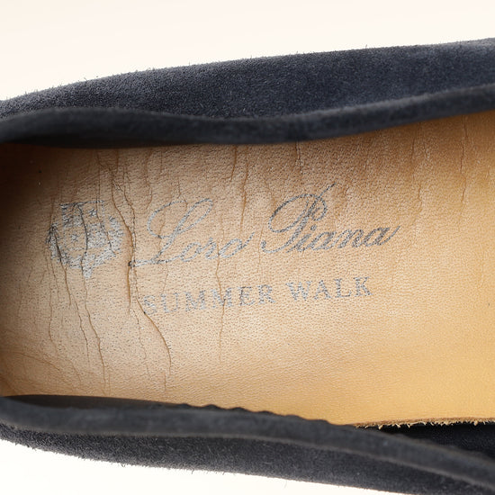 Loro Piana Argo Blue Summer Charms Walk Loafers 40-Loro Piana-THE CLOSET