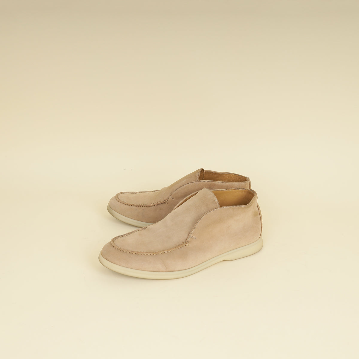 Loro Piana Sandstone Open Walk Suede Ankle Boot 41-Loro Piana-THE CLOSET