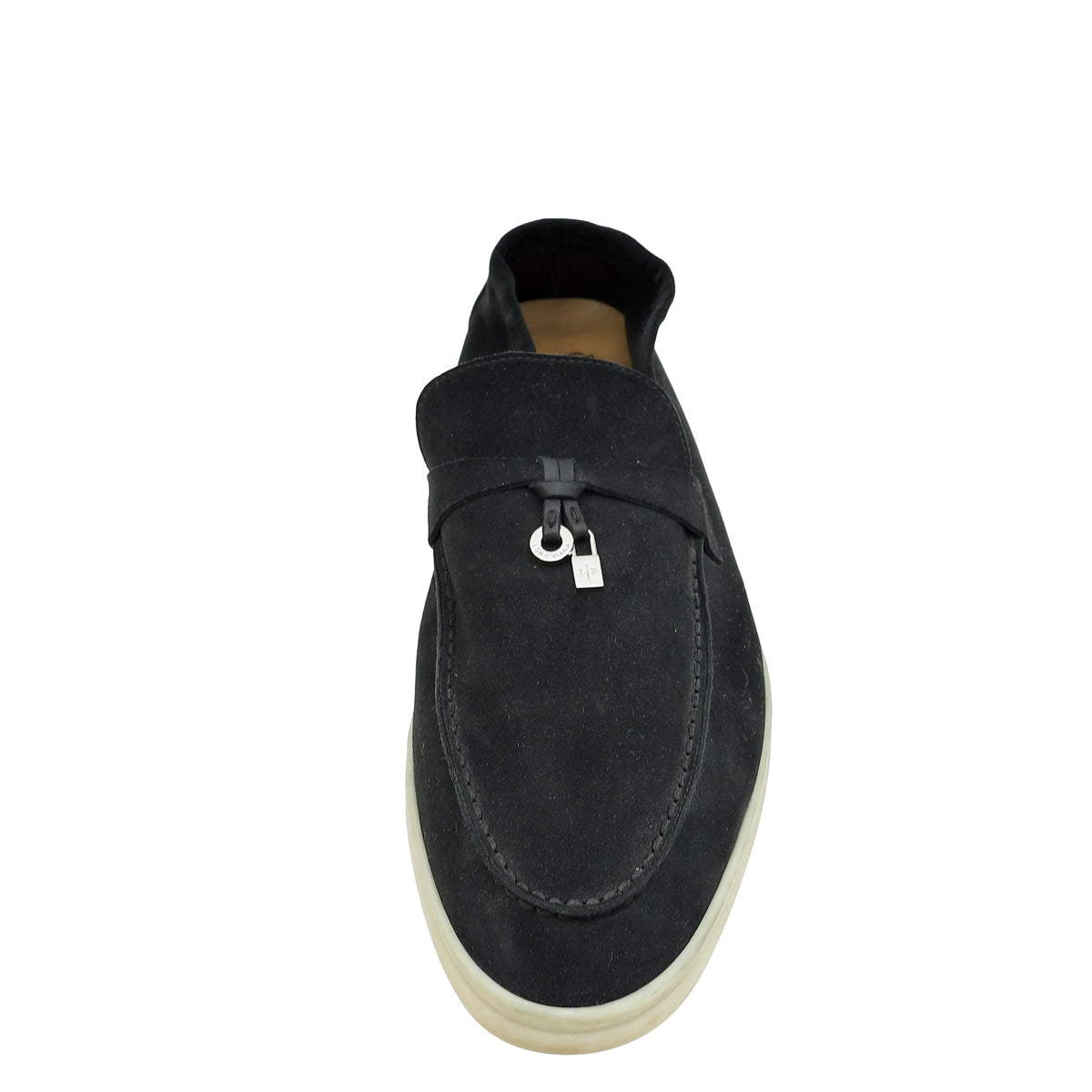 Loro Piana Black Summer Charms Walk Loafer 42