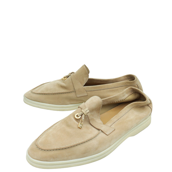 Loro Piana Sandstone Summer Charms Walk Loafer 42