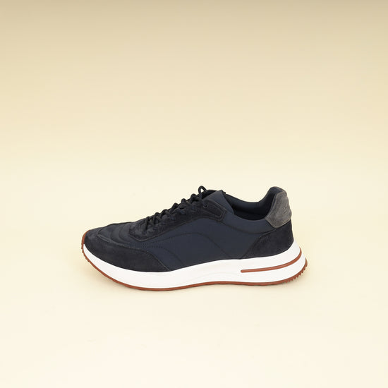 Loro Piana Navy Blue Week End Walk Evo Sneakers 42-Loro Piana-THE CLOSET
