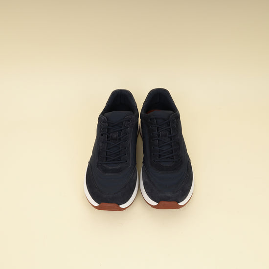 Loro Piana Navy Blue Week End Walk Evo Sneakers 42-Loro Piana-THE CLOSET