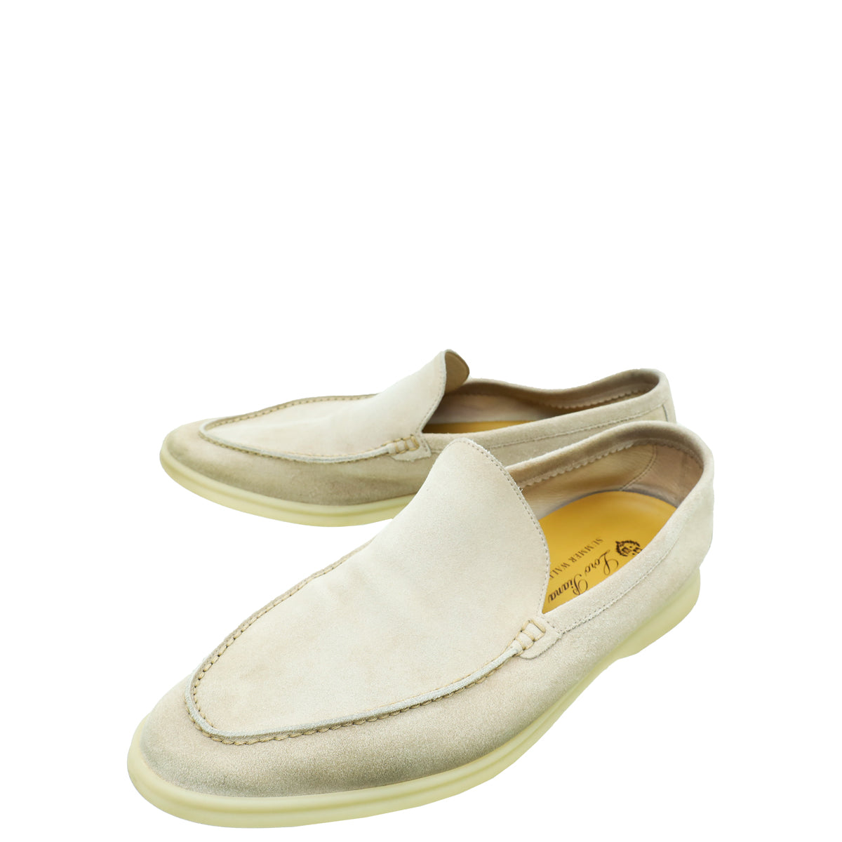 Loro Piana Pearl Gray Summer Walk Loafers 43-Loro Piana-THE CLOSET