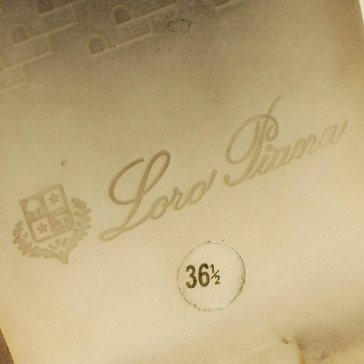 Loro Piana Sandstone Summer Charms Walk Loafers 36.5