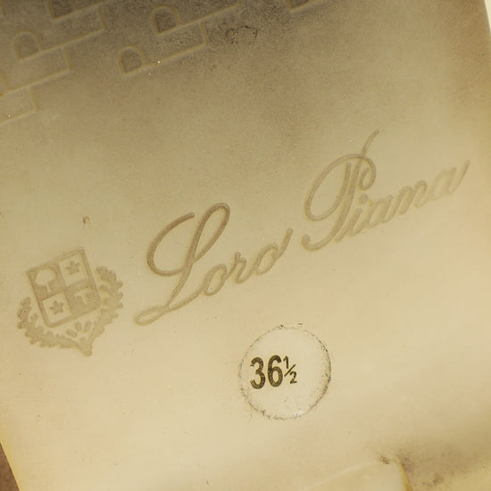 Loro Piana Sandstone Summer Charms Walk Loafers 36.5