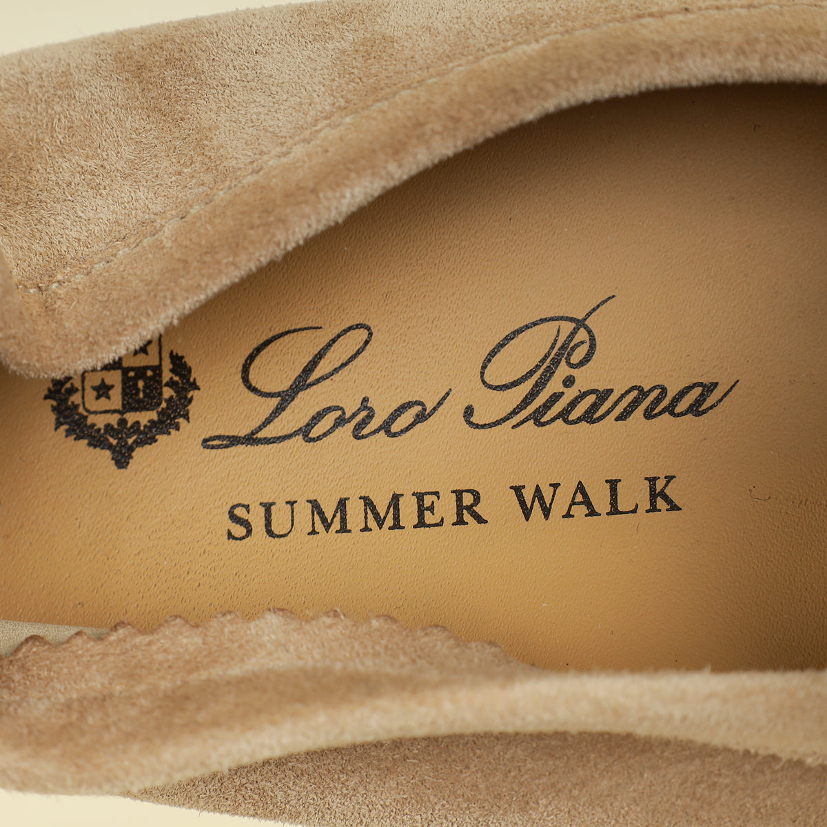 Loro Piana Sandstone Summer Charms Walk Loafers 36.5