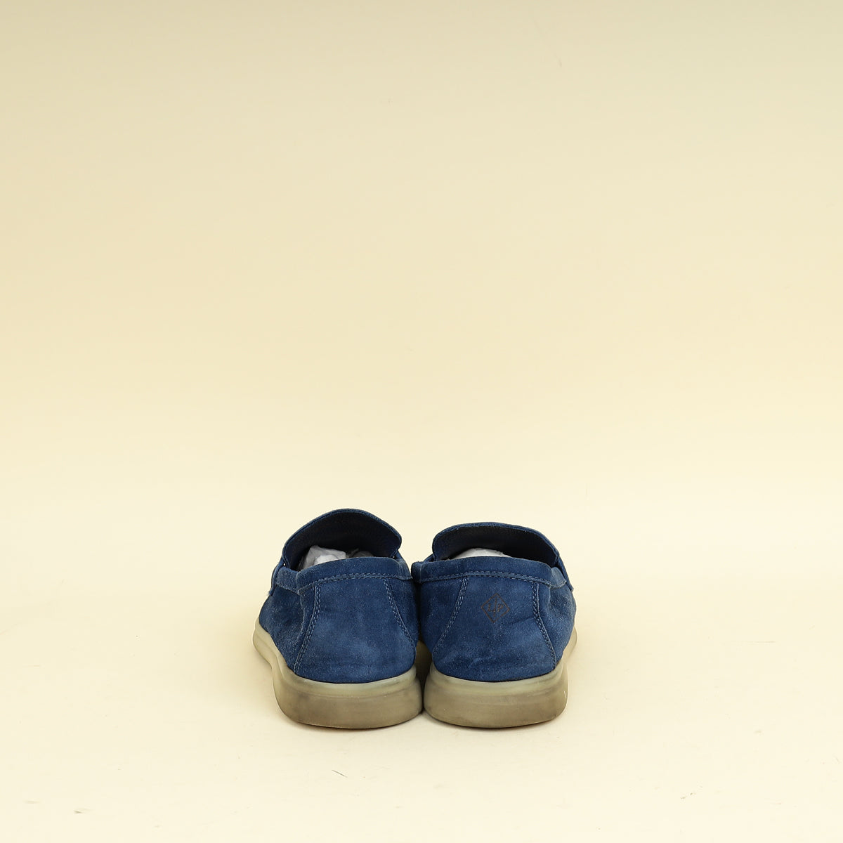 Loro Piana Dark Cerulean Summer Charms Walk Loafers 36.5