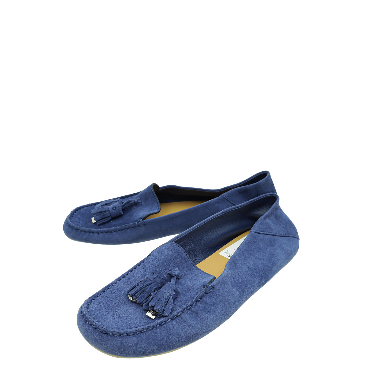 Loro Piana Blue Fluorite Suede Dot Sole Walk Loafer 36-Loro Piana-THE CLOSET