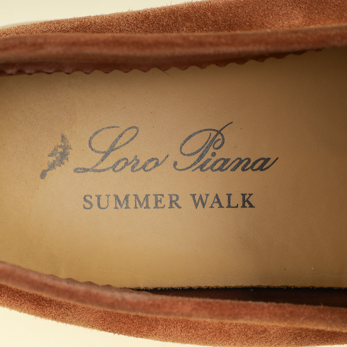 Loro Piana Saddle Brown Summer Charms Walk Loafer 37.5