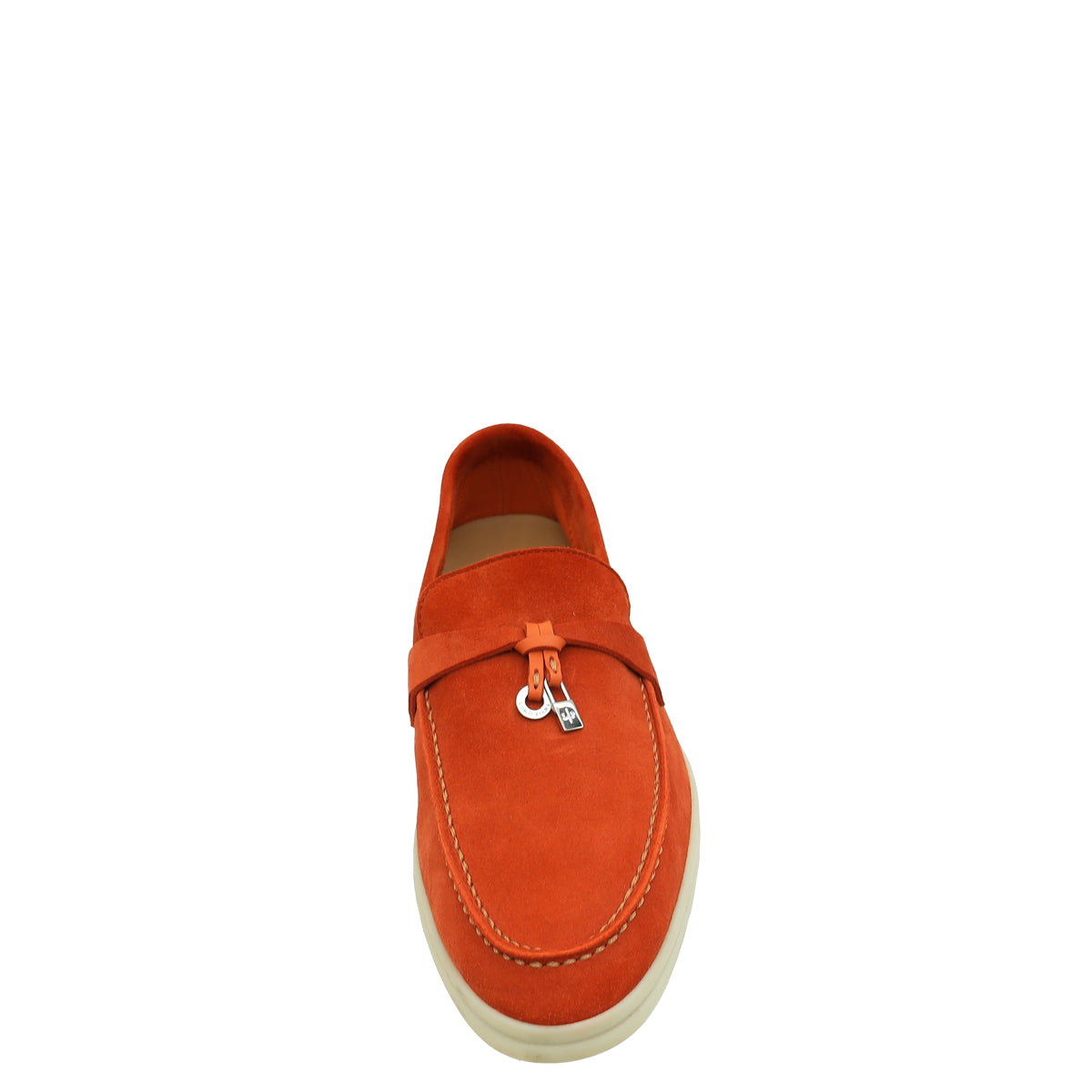 Loro Piana Rust Red Summer Charms Walk Loafer 37-Loro Piana-THE CLOSET