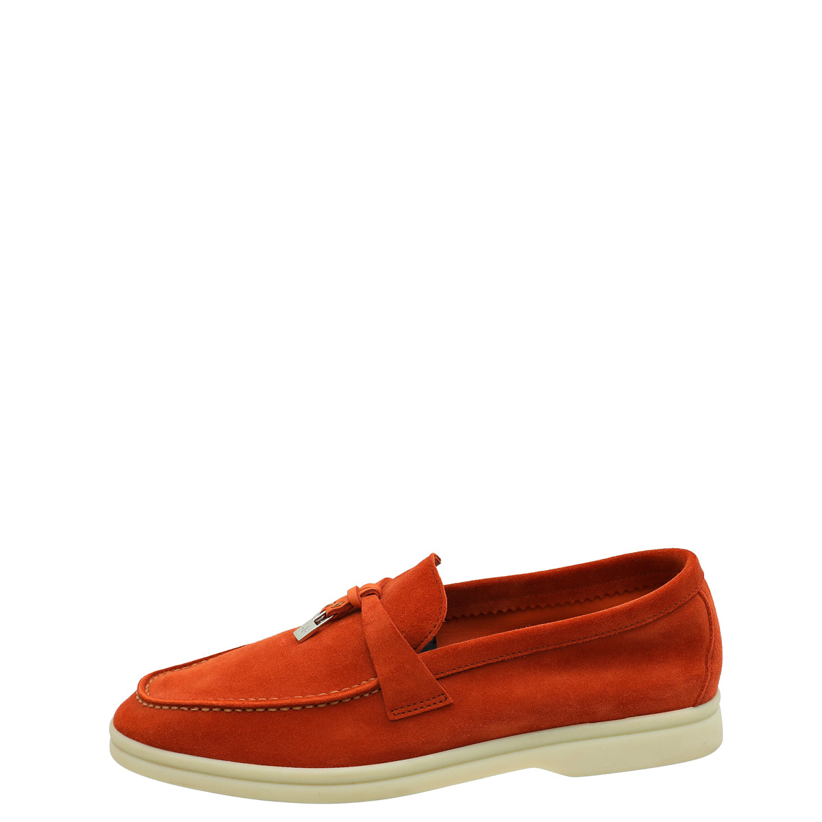 Loro Piana Rust Red Summer Charms Walk Loafer 37-Loro Piana-THE CLOSET