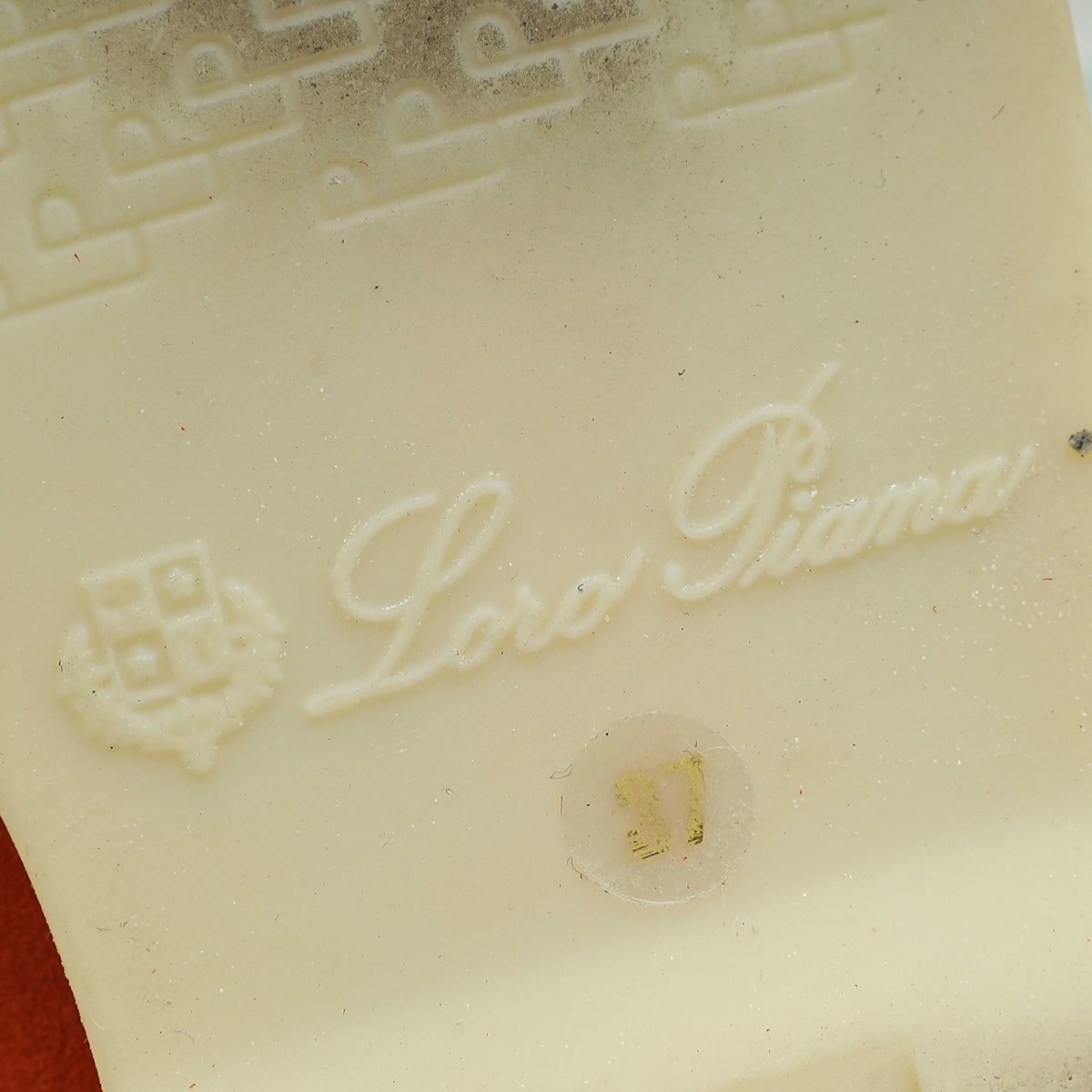 Loro Piana Rust Red Summer Charms Walk Loafer 37-Loro Piana-THE CLOSET