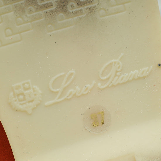 Loro Piana Rust Red Summer Charms Walk Loafer 37-Loro Piana-THE CLOSET