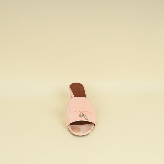 Loro Piana Pink Shell Summer Charms Sandal 37