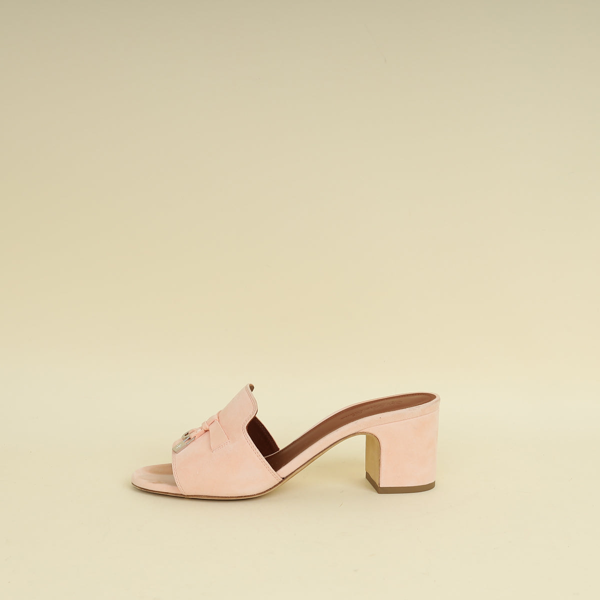 Loro Piana Pink Shell Summer Charms Sandal 37