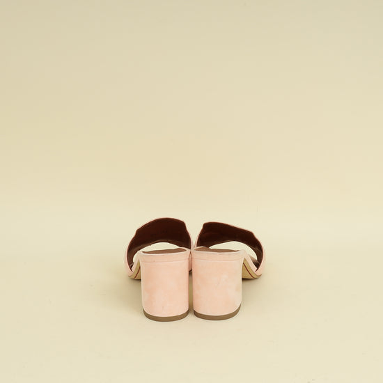 Loro Piana Pink Shell Summer Charms Sandal 37