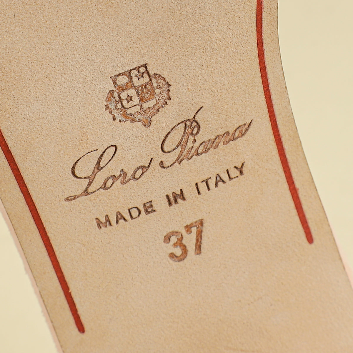 Loro Piana Pink Shell Summer Charms Sandal 37