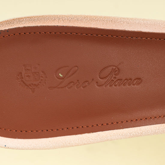 Loro Piana Pink Shell Summer Charms Sandal 37