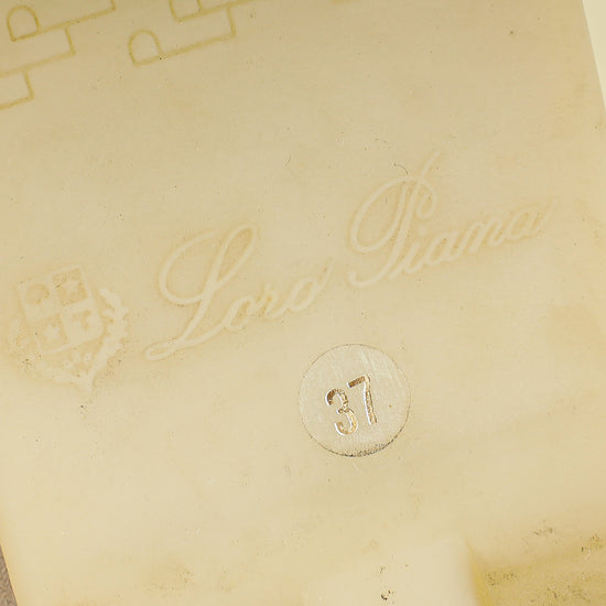 Loro Piana Powder Pearl Summer Charms Fur Walk Loafer 37