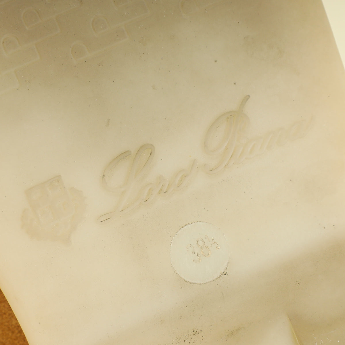 Loro Piana Hinoki Wood Summer Charm Walk Loafer 38.5