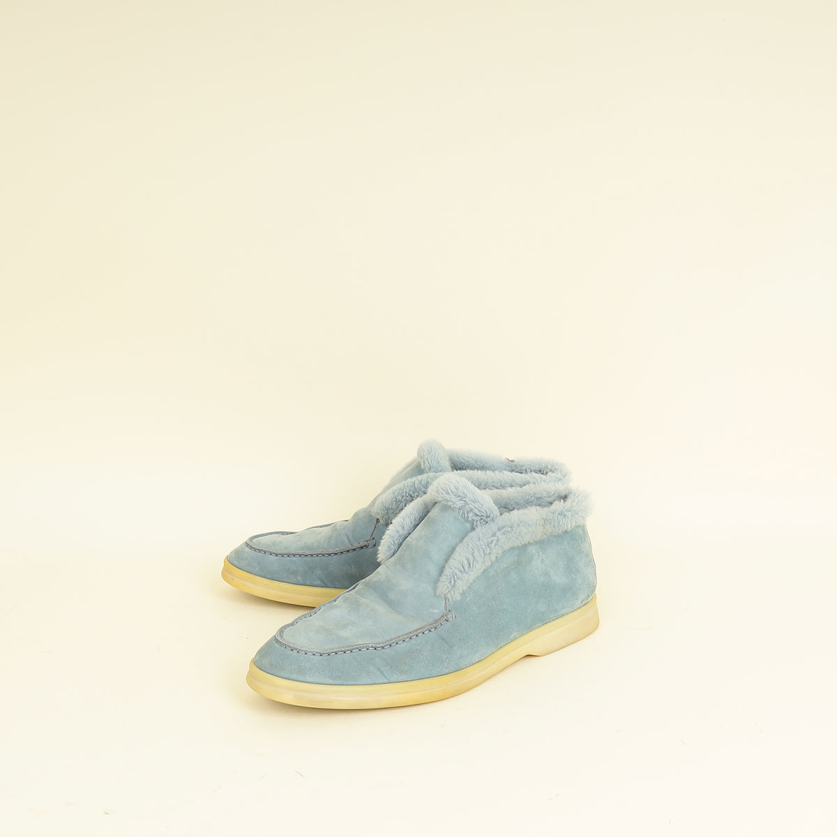 Loro Piana Blue Sapphire Open Walk Ankle Boot 38