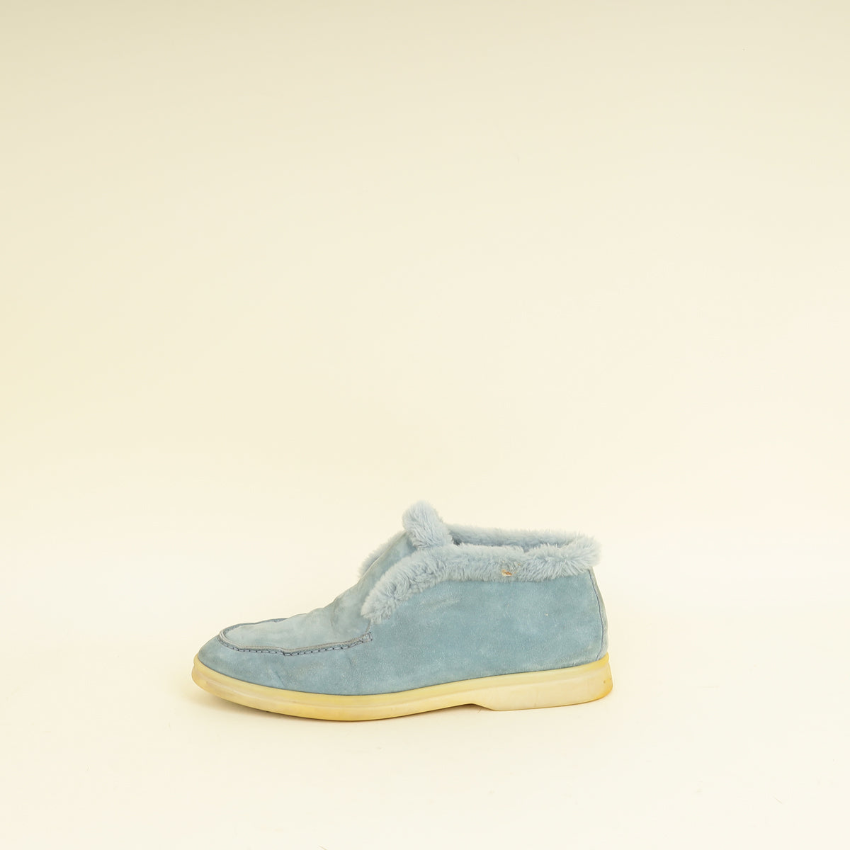 Loro Piana Blue Sapphire Open Walk Ankle Boot 38