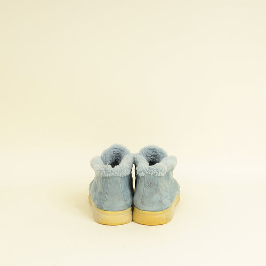 Loro Piana Blue Sapphire Open Walk Ankle Boot 38