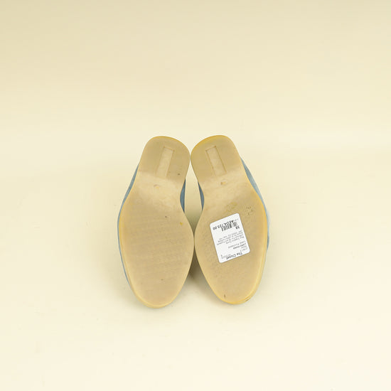 Loro Piana Blue Sapphire Open Walk Ankle Boot 38