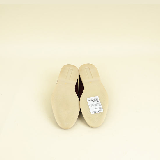 Loro Piana Wild Plum Suede And Alligator Skin Touch Summer Charms Walk Loafer 38