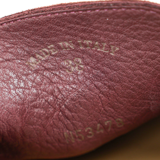 Loro Piana Wild Plum Suede And Alligator Skin Touch Summer Charms Walk Loafer 38