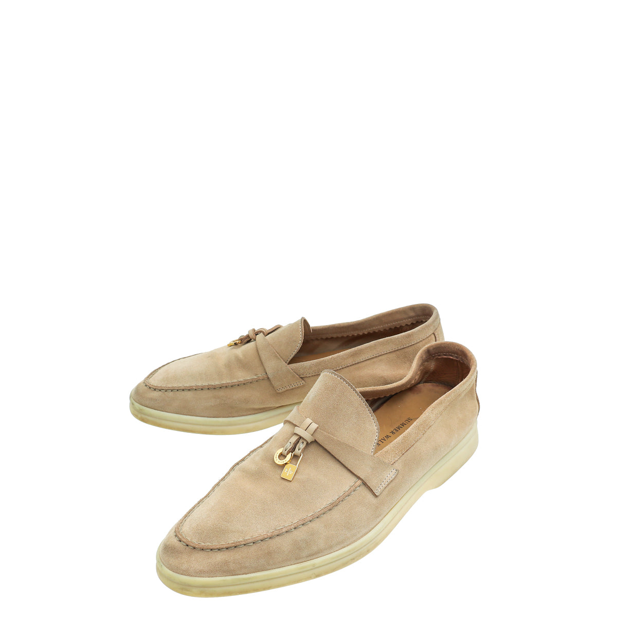 Loro Piana Beige Summer Charms Walk Loafer 36.5