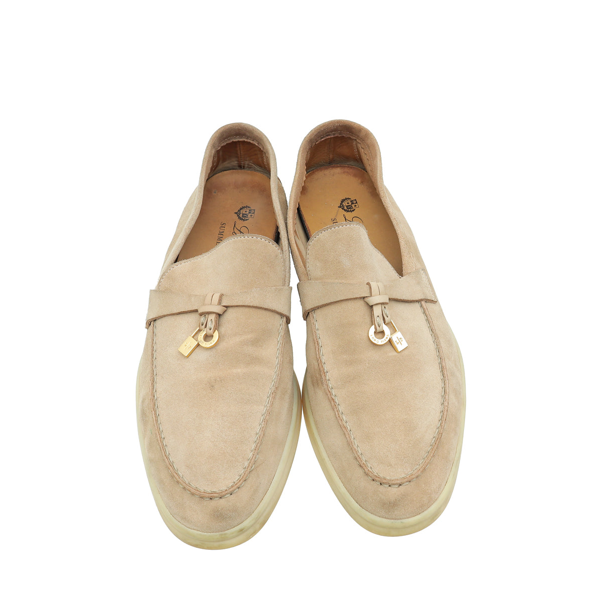 Loro Piana Beige Summer Charms Walk Loafer 36.5